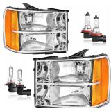 $100 Headlights Assembly for 07-13 GMC Sierra 1500