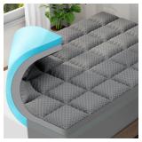 $130 OLANLY Dual-Layer 4 Inch King Size Memory Foa