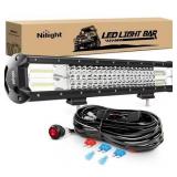 $59 Nilight LED Light Bar 20Inch 288W Flood Spot C