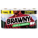 $25 Brawny  Tear-A-Square  Paper Towels, 4 Double