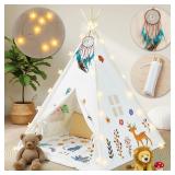 $43 Teepee Tent for Kids with Lights, Kids Play Te
