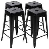 $144 FDW Metal Bar Stools Set of 4 Counter Height