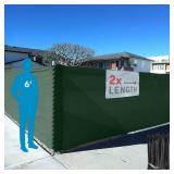$79 FenceScreen 6ft x 100ft Green Fence Privacy Sc