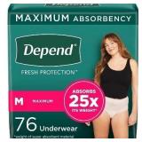 $55 Depend Fresh Protection Adult Incontinence & P