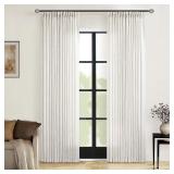 $58 90 Inch Pinch Pleated Linen Curtains 2 Panel S