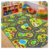 $40 Car Rug Play Mat 2.6x5 Feet, Car Road Rug for