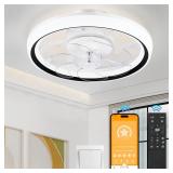$66 NACATIN Ceiling Fans with Lights 18.3 Inch Mod