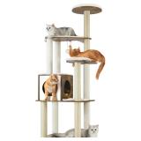$70 Feandrea Cat Tree, 64.6-Inch Modern Cat Tower,