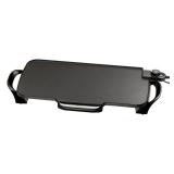231 sq. in. Black Non-Stick Electric Griddle