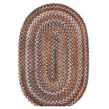 $99 Rhody Rug 3 x 5 (ft) Braided Wool Walnut Oval