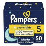 $28 Pampers Swaddlers Overnight Baby Diapers Size