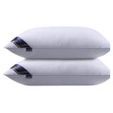 $30 Bed Pillows for Side and Back Sleepers, Feathe