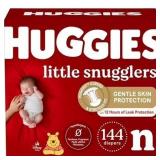 $52 Huggies Newborn Diapers, Little Snugglers Newb