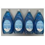 4 Value Pack Blue Dish Soap Heavy Duty, Fresh Scen