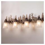 $240 TOCHIC Rustic Bathroom Light Fixtures Over Mi