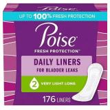 $20 Poise Incontinence Daily Liners for Women, Ver