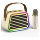 $23 Karaoke Machine for Kids,Portable Bluetooth Mi