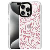 $6 Cute Coquette Bow Clear Case for iPhone 13 Pro