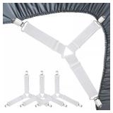 $10 RayTour Bed Sheet Holder Straps 4 Pack - Elast