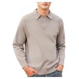 $8 3X-Men's Polo Sweater Fashion Collar Casual Swe