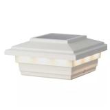 $13 Solar 4x4 and 6x6 Matte White Plastic LED Deck