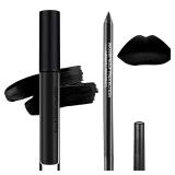 $8 Black Matte Liquid Lipstick,2 Pcs Lip Liner and