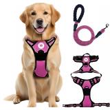 No Pull Dog Harness and Leash Set - Adjustable Sof