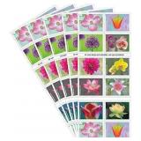 $66 100 Garden Beauty Forever Stamps   5 Sheets of