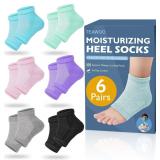 $10 TEAWOO Moisturizing Heel Socks - 6 Pairs for D