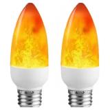 $12 LED Flame Effect Light Bulb E26 Flickering Can