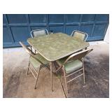MCM Folding Card Table And Chair Set