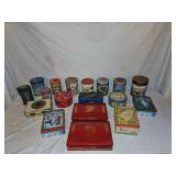 Decorative Metal Tin Lot