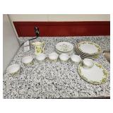 Floral Porcelain Tea Set Lot
