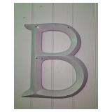 Large Painted Cast Iron Letter B