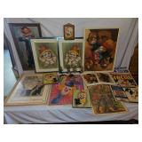 Circus And Clown Decor Lot