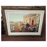 Framed Harley Davidson Art Print