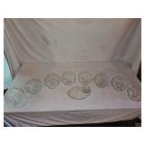 Crystal Snack Set Lot