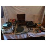 Turntable & Record Lot