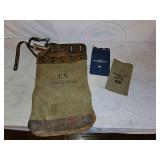 Vintage US Mail Bag And Bank Bags