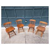 Boling Chair Company Swivel Bar Stools Set