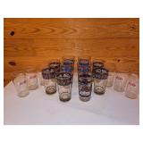 Pepsi-Cola Stained Glass Style Glass Set