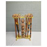 Vintage Wooden Croquet Set