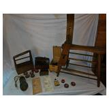 Shoe Shine Lot w/ Cobbler Stand