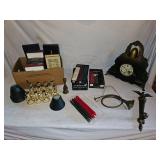 Gilbert Mantel Clock And Candle Lot