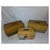 Lot Of Three Tackle Boxes