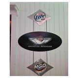 Miller Lite Harley-Davidson Sign Set