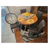 Dining Table Set w/ Wall Clock