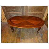 Oval Cherry Cocktail Table