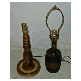 Dunning Industries Solid Oak Lamp Set