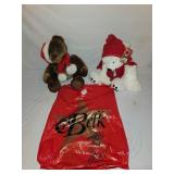 Belk Belkie Christmas Plush Bear Lot